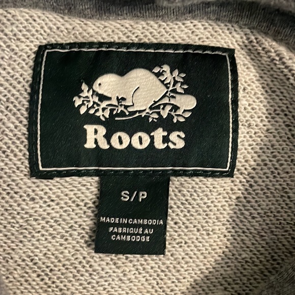 Roots Sleeveless Grey Hooded Sweatshirt Size Small - Picture 16 of 16
